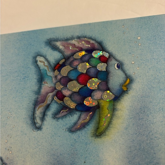 Rainbow Fish Coloring Mug 1998 New and Unused Rare Find + Hardback Book 1992 - Picture 14 of 15